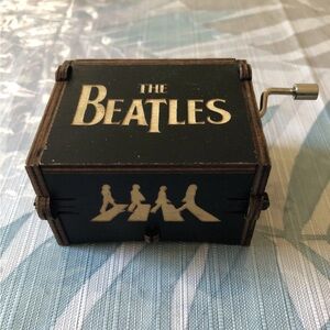 The Beatles Wood Winding Music Box